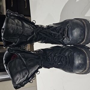 Matterhorn Men's Black Leather Waterproof Sole Steel Toed Work Boots 7.5